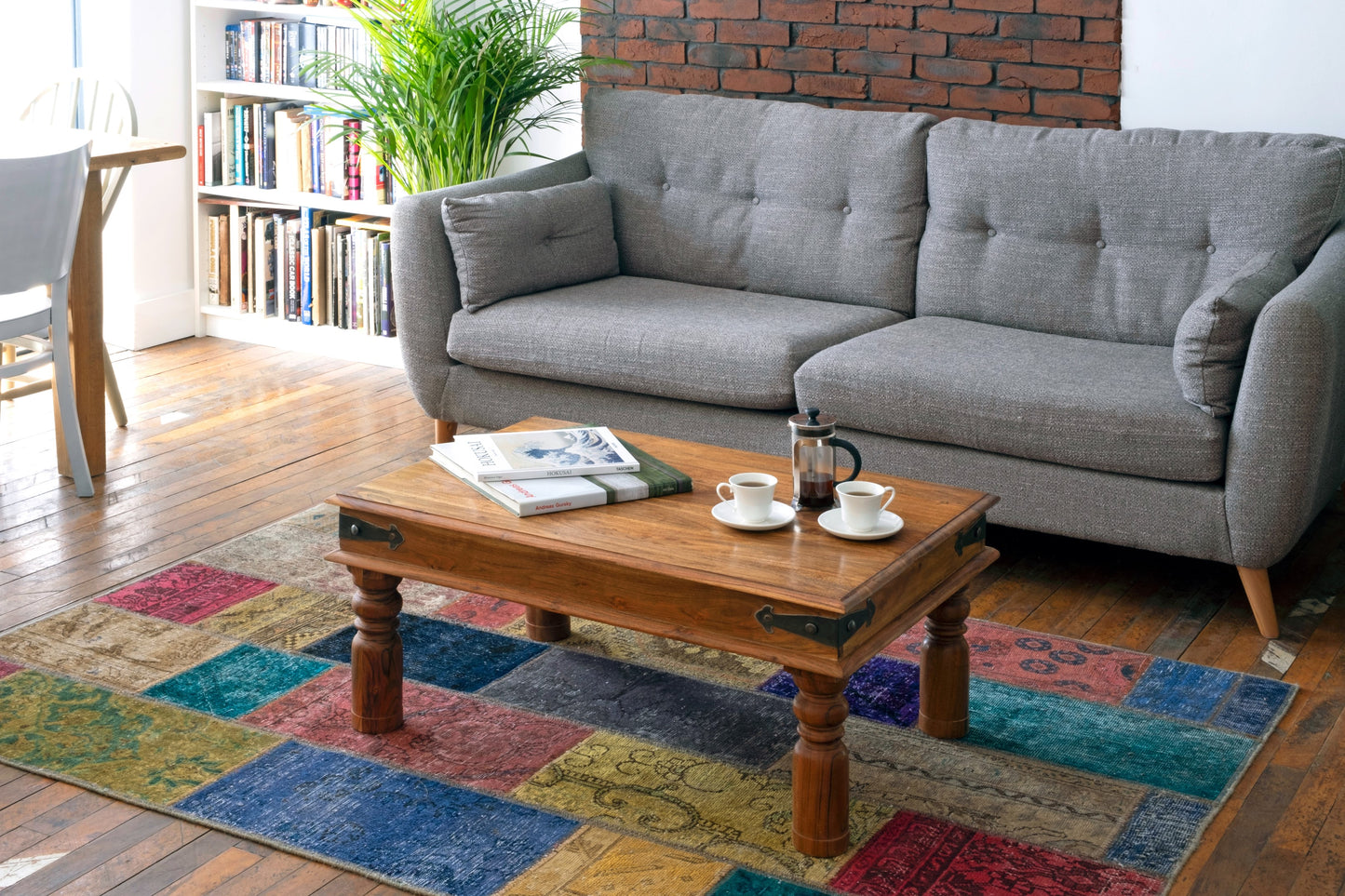 Thakat Classic Acacia Wood Coffee Table 90x60cm